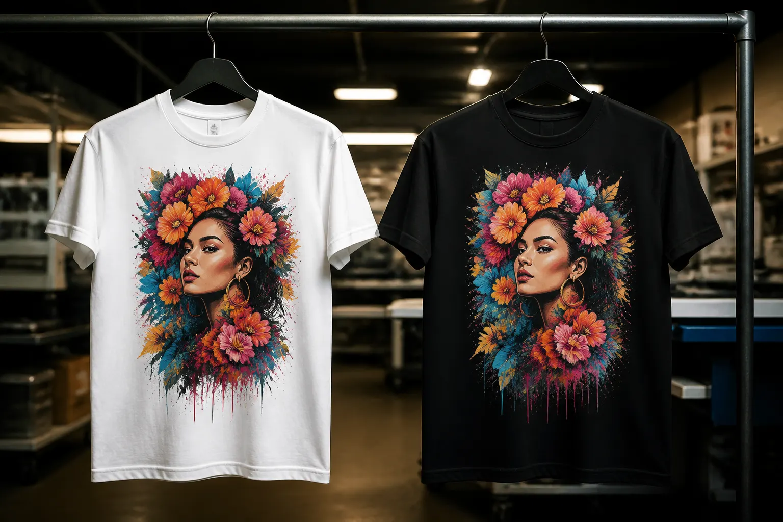White or Black T-Shirt for Printing — Which to Choose